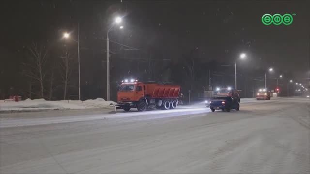 За прошедшие сутки с улиц Уфы вывезли 11 тысяч кубометров снега