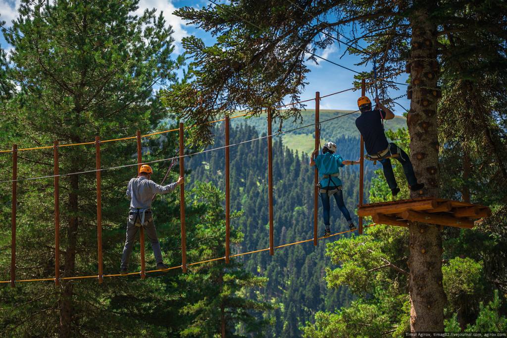 В Иглинском районе открылся веревочный парк