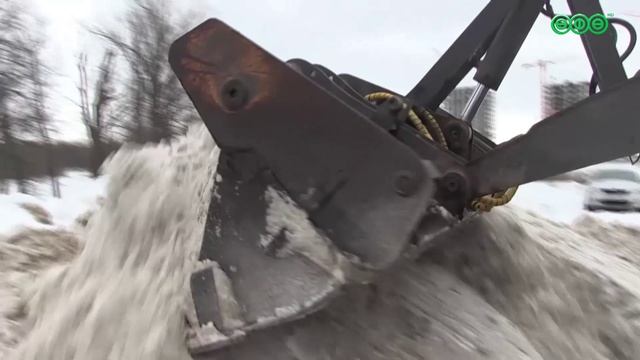 Почти 14 тысяч кубометров снега вывезли с улиц Уфы за сутки