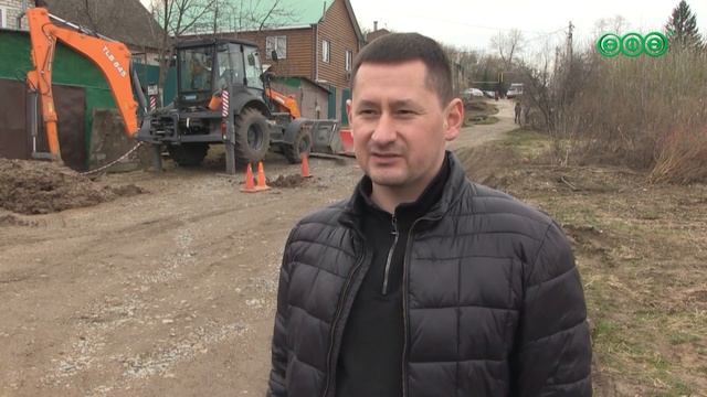 В Нижегородке засыпали провал у жилого дома